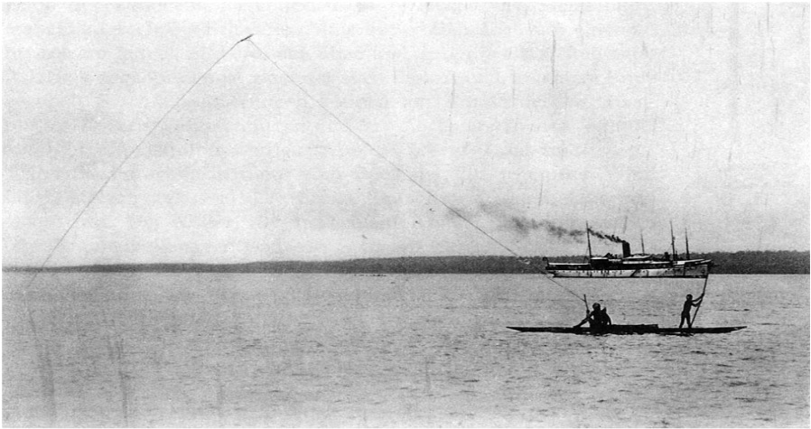 kite fishing 1908
