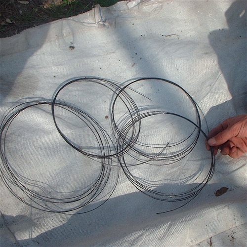 harvesting steel wire