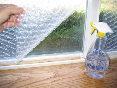 bubble wrap window insulation