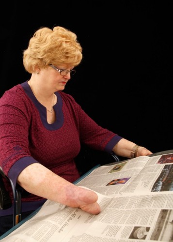 newspaper reading for disabled