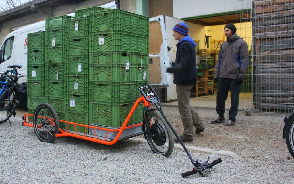 electric powered bike trailer